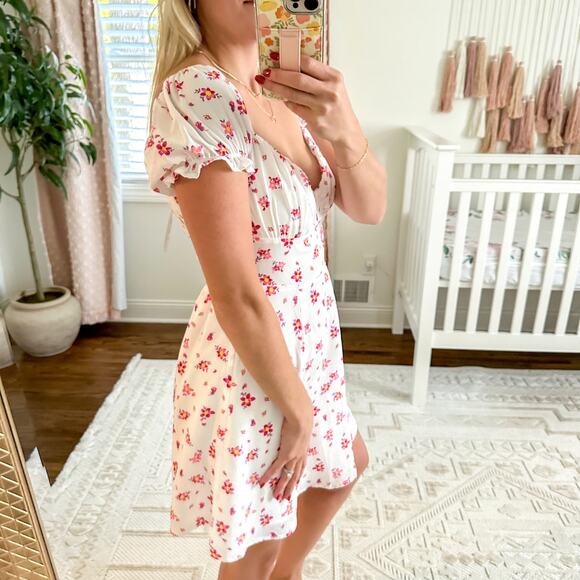 Princess Polly Ruth Mini Dress White Pink - Picture 4 of 12